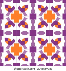 AI drawn Italian Tile Colorful Multi colored soft colors vector seamless pattern, mosaic hand made natural joyful illustration pastel colors background italian style fashionable basic illustration 