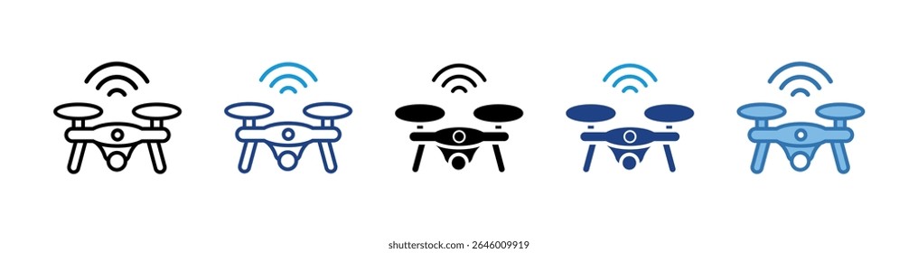Elemento de icono de dron de aire para diseño