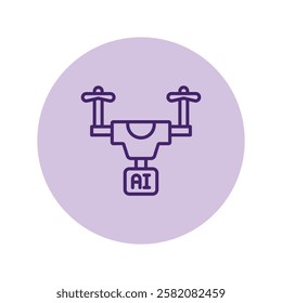 Ai Drone pentaglow , vector, pixel perfect, illustrator file 