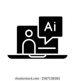 AI in education icon illustration