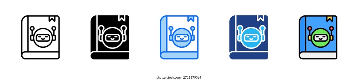 Ai Education Icon Set Multiple Style Collection