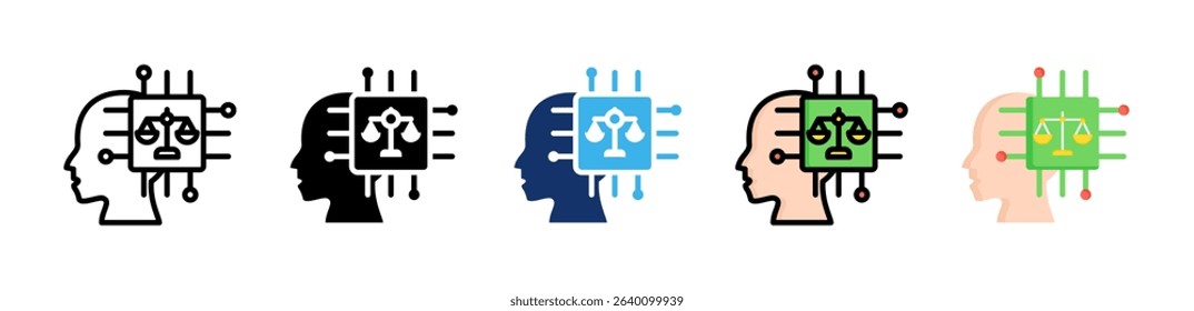 Ai Ethic Icon Collection With Multiple Styles