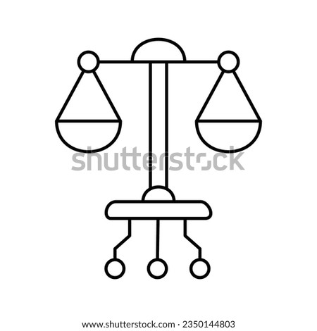 AI Ethics Icon Design: A Symbol of Responsible AI. Ethical, responsible, fair, just, safe AI icon. Vector Design.