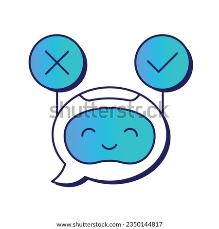 AI Ethics Icon Design: A Symbol of Responsible AI. Ethical, responsible, fair, just, safe AI icon. Vector Design.