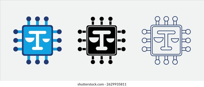 AI ethics icon symbolizing responsible AI use