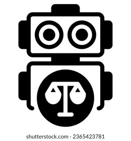 Icono de ilustración de objeto de IA Ethics