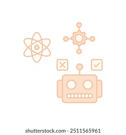 Icono de Vector de ética de IA listo para usar Ilustración vectorial