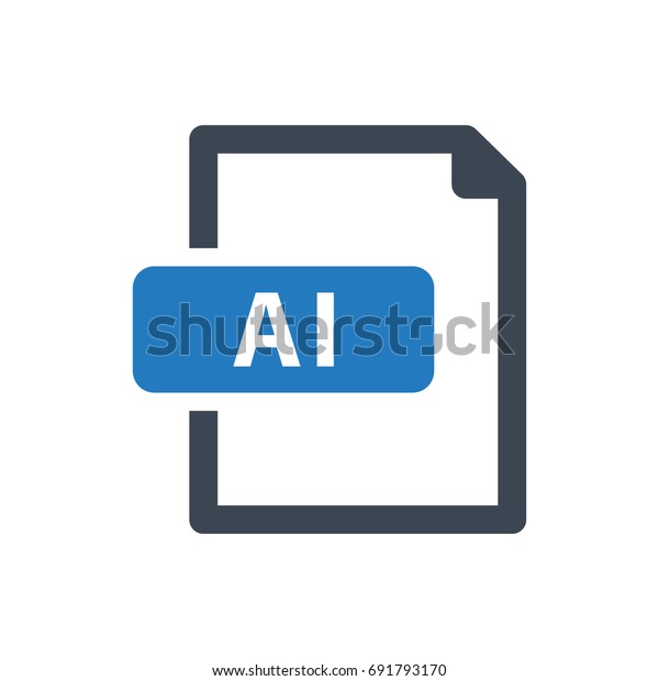 Ai File Icon Stock Vector Royalty Free