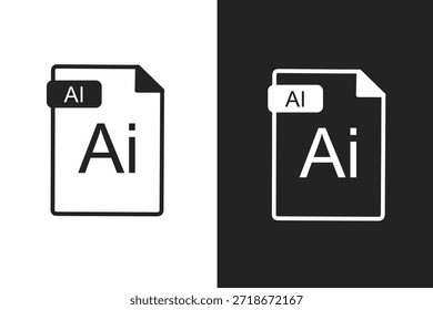Ai file icon data document