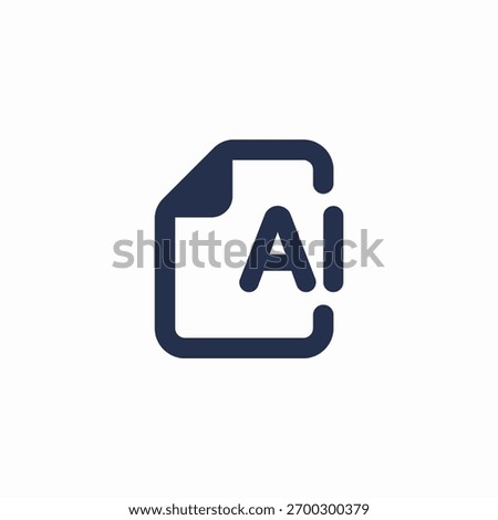 ai file icon sign vector