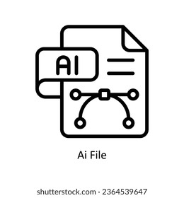 Ilustración de diseño de iconos de contorno vectorial de archivo Ai. Símbolo de diseño gráfico sobre fondo blanco archivo EPS 10

