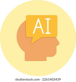 AI Flat Vector Icon Design
