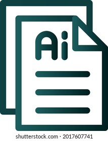 Ai Format Line Gradient Vector Icon Design
