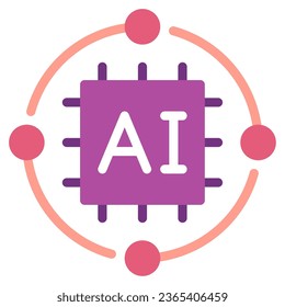 Icono de ilustración de objeto de IA Future