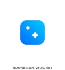 Ai generate button. Ai sparkle icon. Ai create button vector illustration.