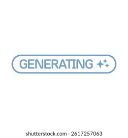 AI generated button for artificial intelligence generate app