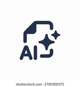 ai generierte Datei Symbol Vektor