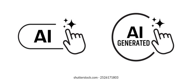 ai generated icon on white background