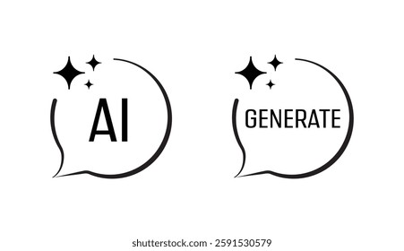 ai generated icon on white background