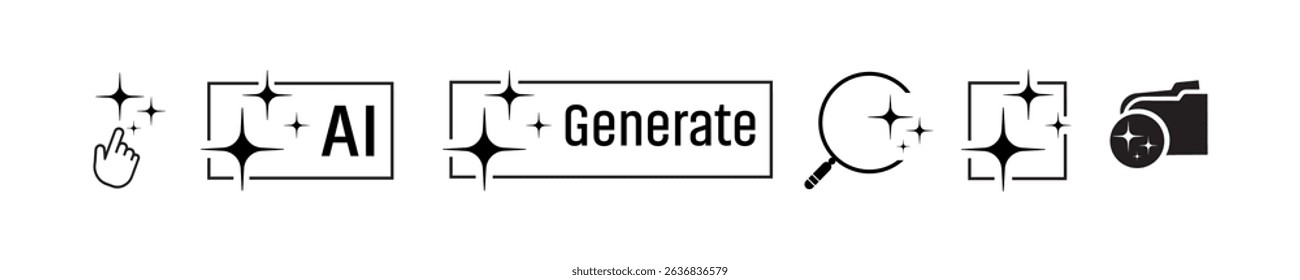 ai generated icon on white background	