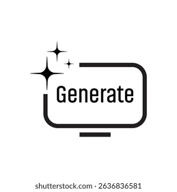 ai generated icon on white background	