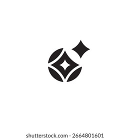 Ai generated icon. AI star and square icon. Tools for generate from the text. Computer help assistant. Large data processing concept. Icon element design for app and web. Vector illustration.