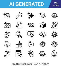 Ai Generated icons for commercial use