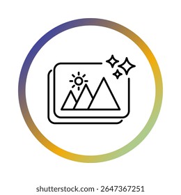 AI Generated Image Vector icon. Automated Art Creation, Visual Content Generation, AI-Powered Design, Creative Image Generation, Digital Art Tools.
