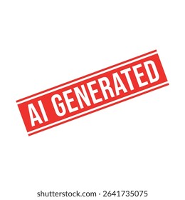AI Generated Letter Rubber Stamp Vector Design Template