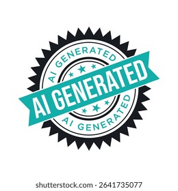 AI Generated Letter Rubber Stamp Vector Design Template