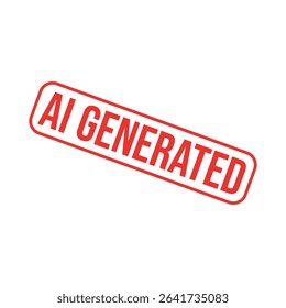 AI Generated Letter Rubber Stamp Vector Design Template