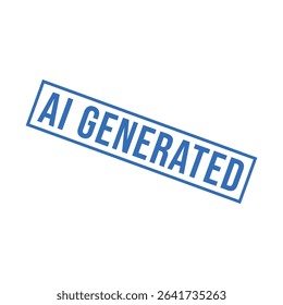 AI Generated Letter Rubber Stamp Vector Design Template