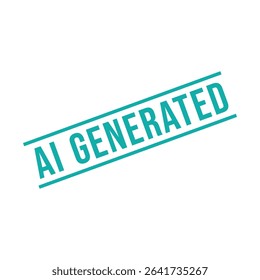 AI Generated Letter Rubber Stamp Vector Design Template