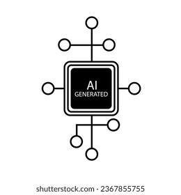 Ai Generated Vector Icon, Artificial Intelligence icon