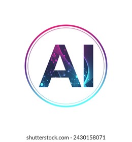 Concepto De Banner Generativo De AI En El Estilo Digital. Elemento De Diseño De Ideas Generativas Para Tecnología De Internet. Concepto de Tecnología Futurista Inteligencia Artificial.