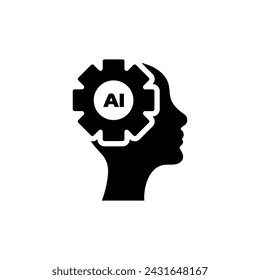 AI generator or processor. Artificial intelligence concept. AI electrical board. Artificial intelligence generative process. Vector