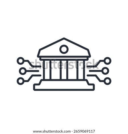 ai governance icon. vector.Editable stroke.linear style sign for use web design,logo.Symbol illustration.