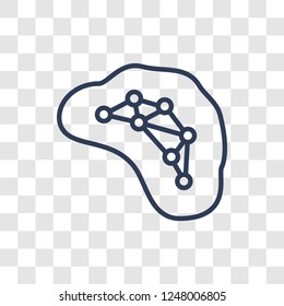 AI grid icon. Trendy linear AI grid logo concept on transparent background from Artificial Intellegence and Future Technology collection