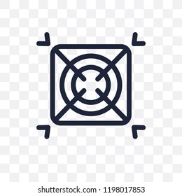 AI grid transparent icon. AI grid symbol design from Artificial Intellegence collection.