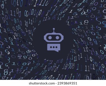 AI Hallucination Detection - LLM misinterprets, AI lying and making mistakes. Artificial Intelligence and Big Data Hallucination vector isolated illustration on black background with icons