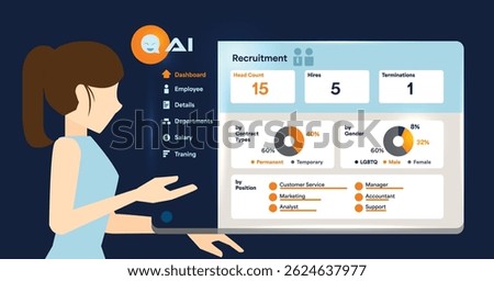 AI HR Assistant Dashboard with Recruitment Analytics
