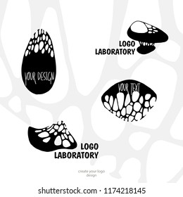 AI Human brain - vector logo template concept illustration. Neuro labaratory Geometric mind structure sign. Creative idea symbol. Design element.