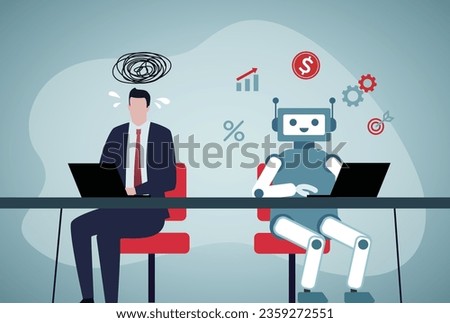 AI and human competition.The working ability of artificial intelligence far surpasses that of humans.