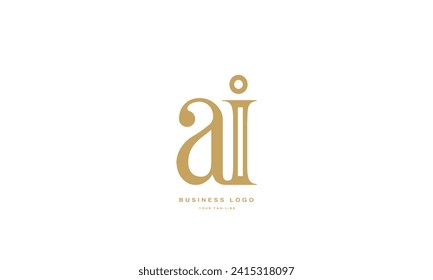 AI, IA, A, I, Abstract Letters Logo Monogram