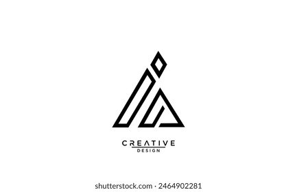 AI, IA, A, I, Abstract Letters Logo Monogram