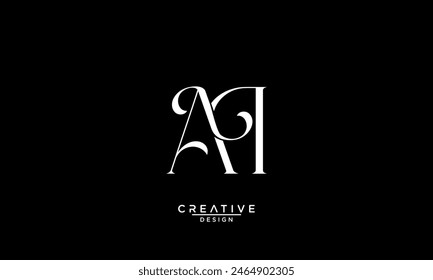 AI, IA, A, I, Abstract Letters Logo Monogram