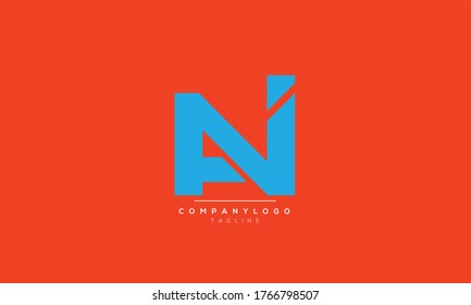AI IA NI IN logo design