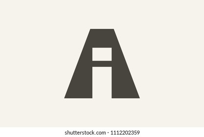 AI IA A I Uppercase Letter Initial Logo Design Template Vector Illustration