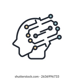 ai icon collection .design style with background