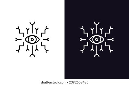 Ai icon design vector. Artificial intelligence icon concept stock vector illustration